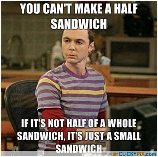 The sandwich-Best Sheldon Cooper Quotes