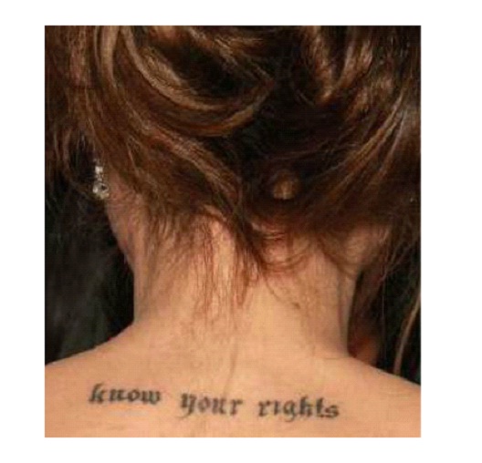 Know Your Rights-Angelina Jolie And Her Tattoos