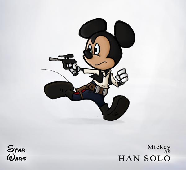 Hans Mouse-Disney Characters In Star Wars Theme