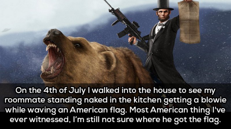 The Most American Thing Ever-15 People Confess The Craziest Things They Saw Their Roommate Doing