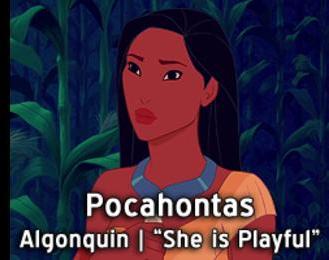 Pocahontas-15 Disney Princesses Names And Their Meanings In Different Languages