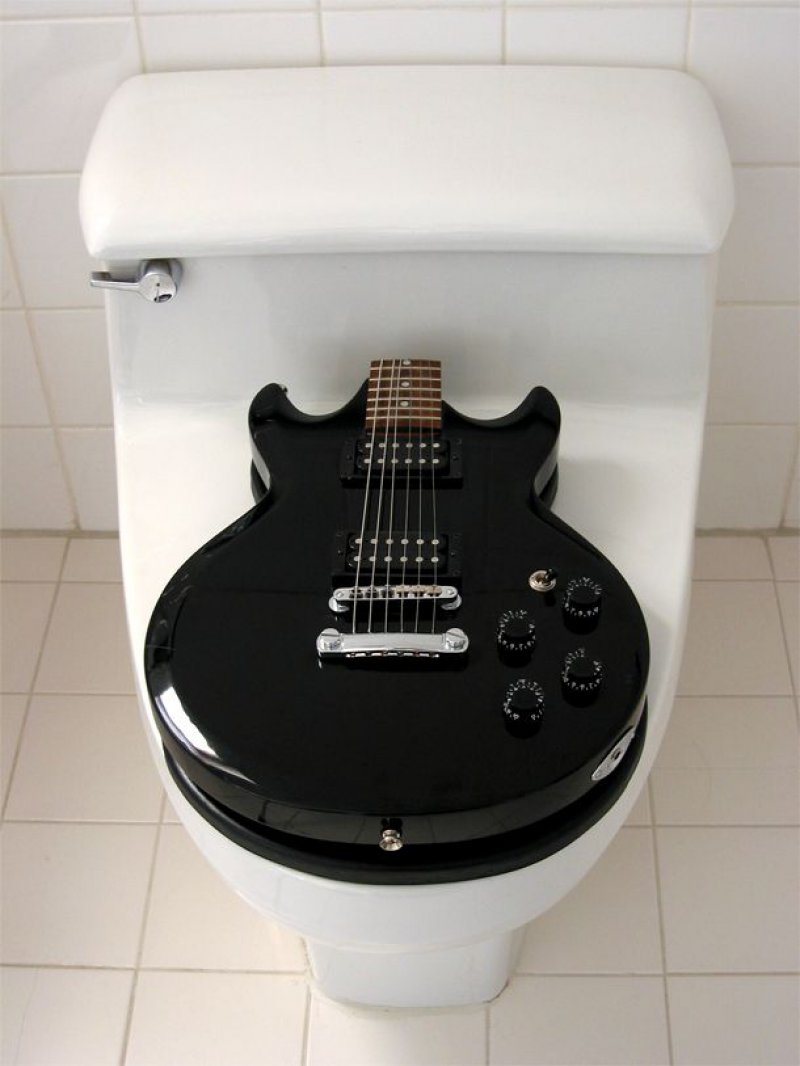 Guitar Toilet Seat-36 Strangest Gadgets That You Can Buy