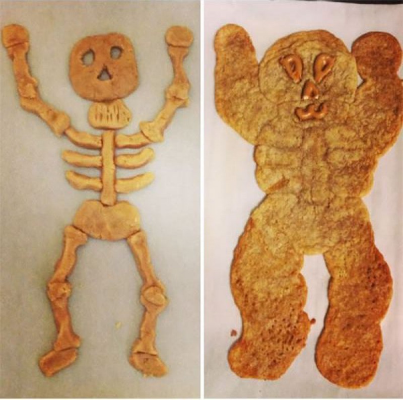 Skeleton Cookie-15 Funniest Halloween Recipe Fails