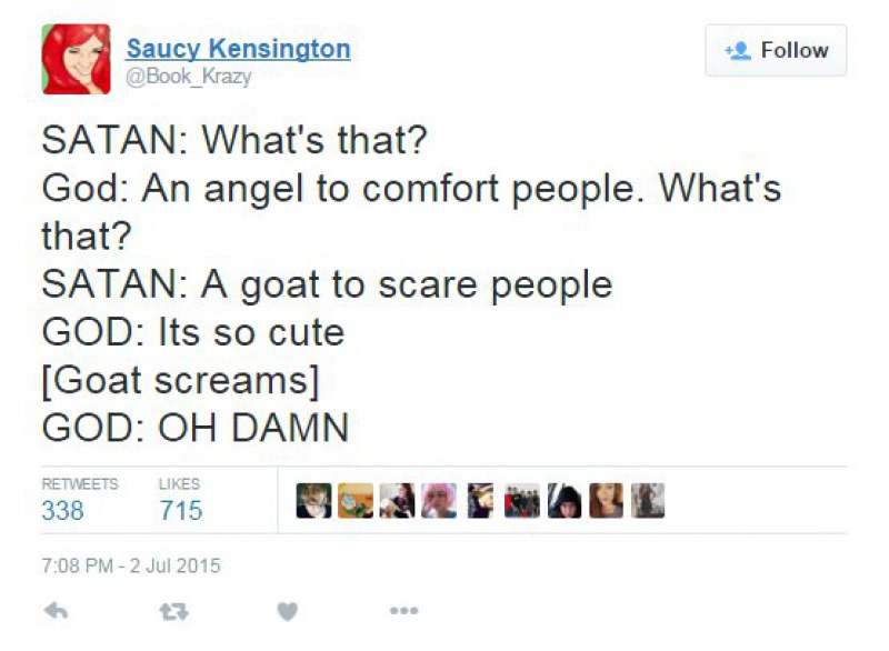 This Funny Tweet About God and Satan-15 Tweets About God That Will Make You Laugh