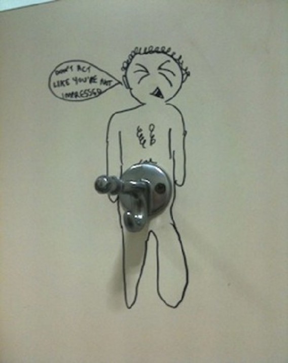 Don't Act Like You are Not Impressed-15 Hilarious Toilet Graffiti Images Ever