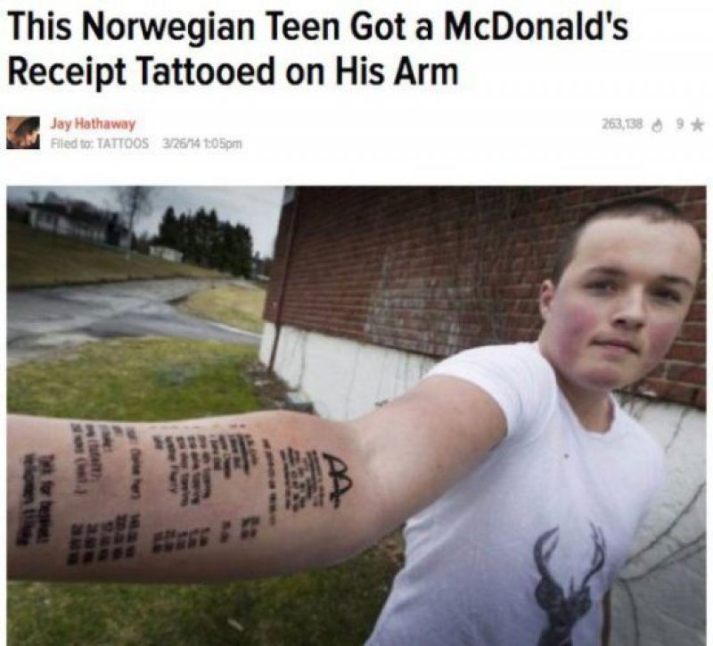 McDonalds have fans?-15 People Who Regretted Their Tattoos