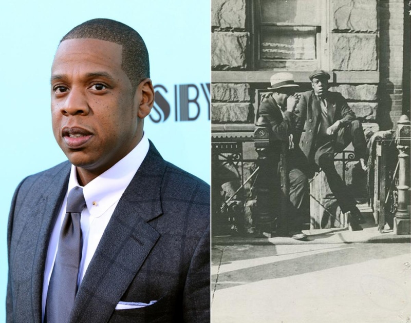 Jay Z and Unknown Gentleman From Past-15 Celebrities Who Look Like People From Past