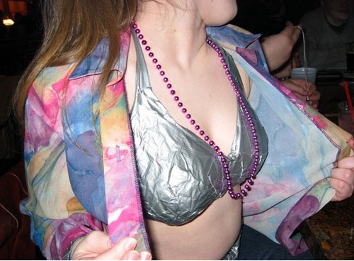 The full bra-Duct Tape Lingerie In Fashion, Ouch!