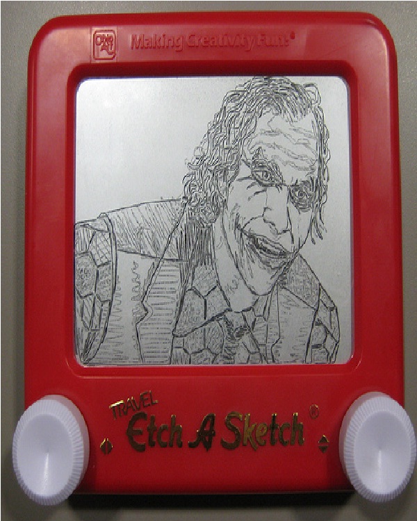Etchasketch-15 Best Joker Drawings That Give You Nightmares 