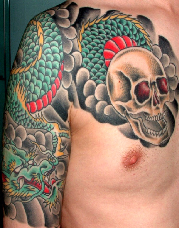 Emerald The Dragon-Amazing Dragon Tattoos