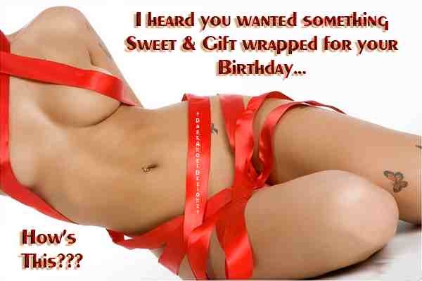 Not a lot of wrapping-Hottest Ways To Wish Happy Birthday