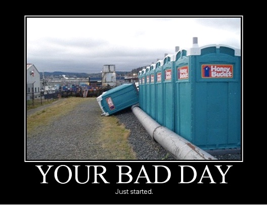 Porta Potty Plops Over-People Having A Really Bad Day