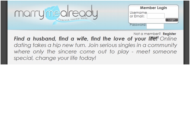 MarryMeAlready.com-Most Bizarre Dating Websites