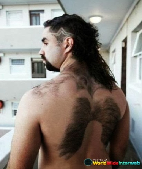We Have Wings Attached-Amazing Body Hair Art