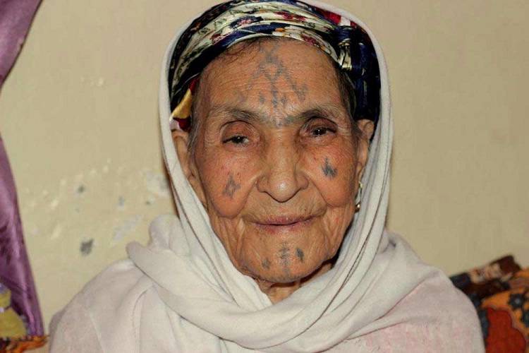 Facial Tattoos-Old People With Tattoos