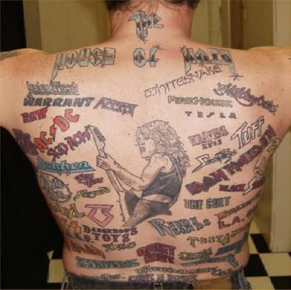 Bands-Worst Back Tattoos