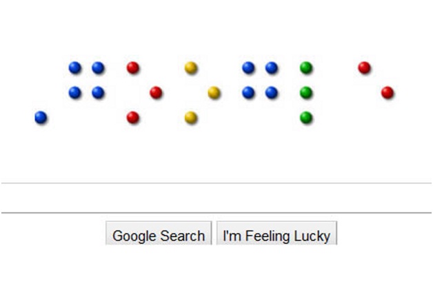 Google in Braille-Amazing Google Doodles