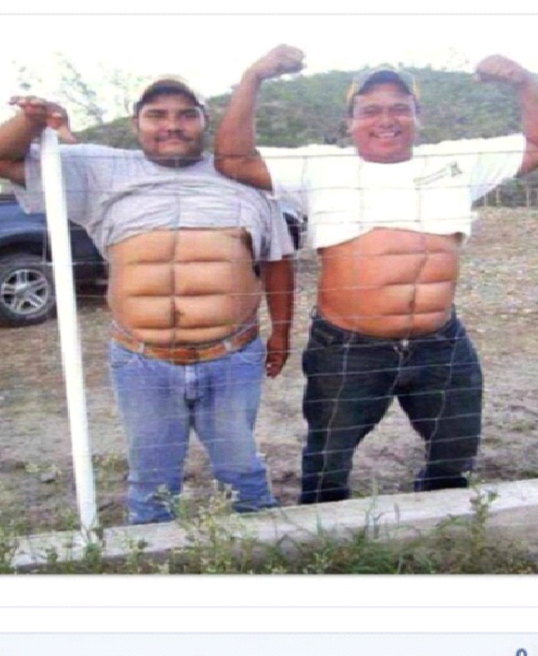 Fenced In Abs-Worst Fake Six Pack Fails