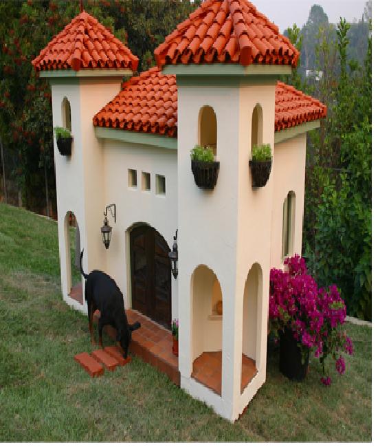 Spanish styled dog house-Amazing Dog Houses