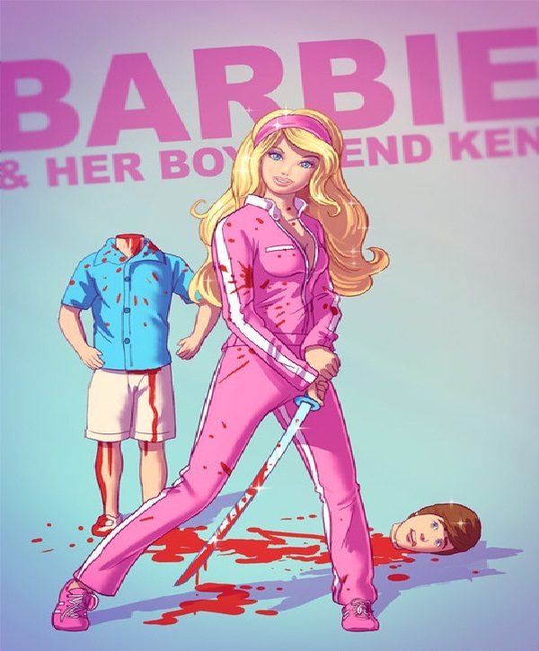 Barbie-Bad Versions Of Popular Cartoon Characters