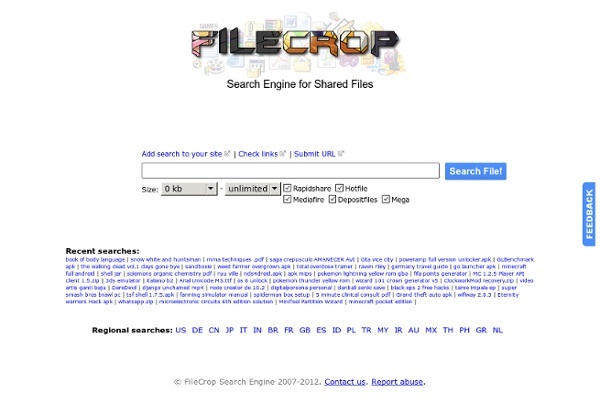 Filecrop-Best File Sharing Websites