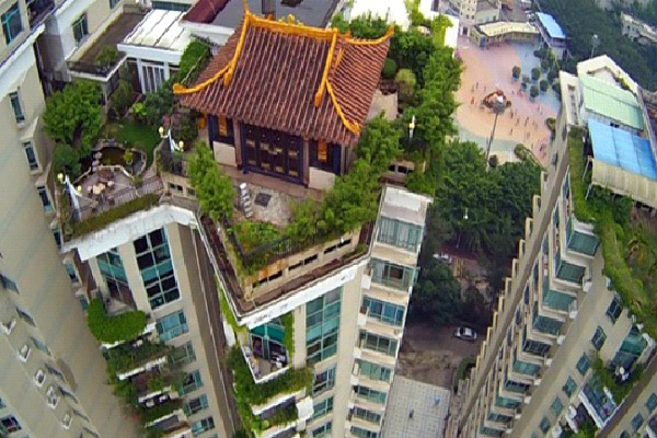 Temple Rooftop - Shenzhen, China-Amazing Rooftop Structures
