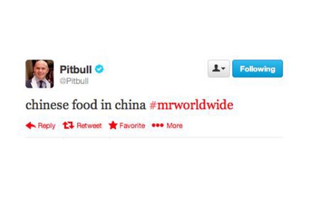 Pitbull's Foot In The Mouth Moment-Funniest Celebrity Tweets