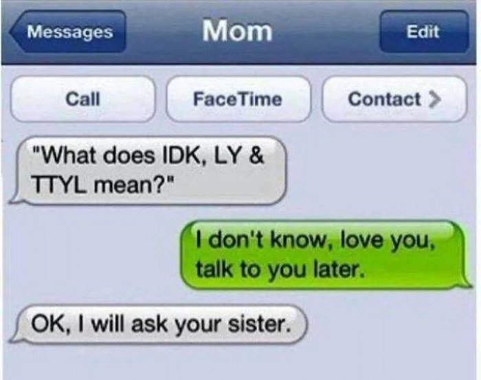 This Mom Who's Clearly Not into Online Slang-15 Most Awkward Texts From Mom