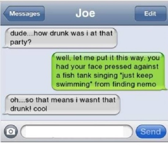 Just Some Dumb Drunk Moments-15 Funniest 'The Morning After Hangover' Texts 