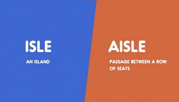 Isle vs. Aisle-15 Words That Sound Similar But Have Different Meaning