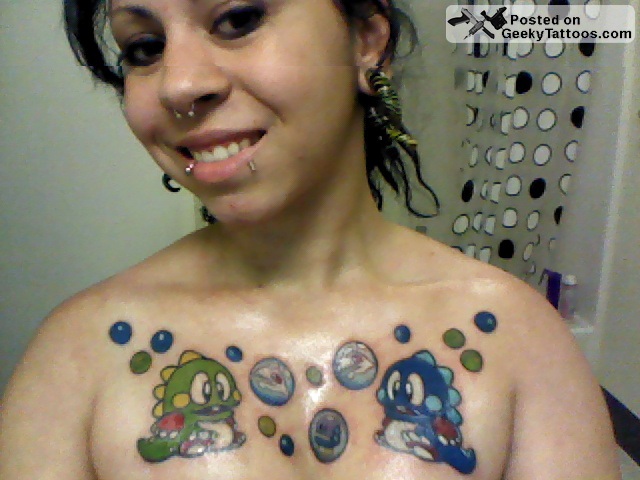 Bubble Bobble-Sexiest Video Game Tattoos