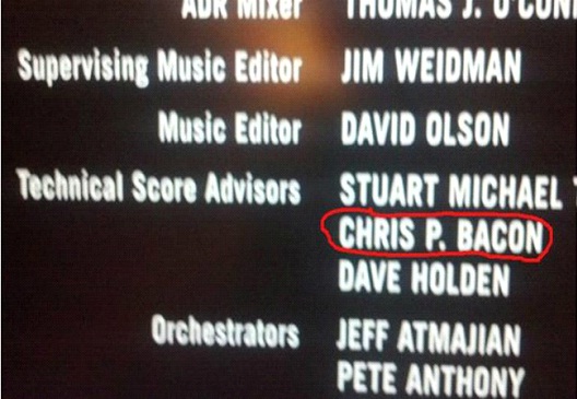 Chris P. Bacon-12 Funny Little Moments Found In Movie Credits 