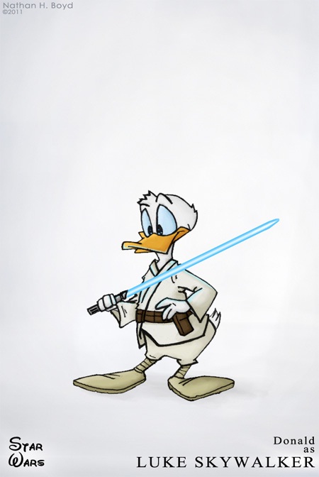 Luke Duckwater-Disney Characters In Star Wars Theme