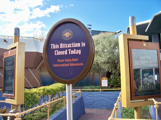 Ride Closures-Most Hated Things About Disneyland