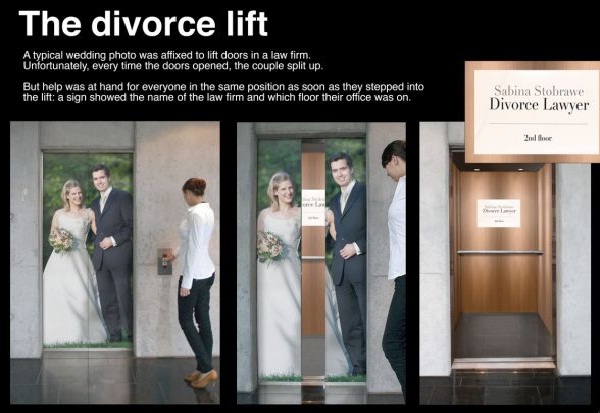 A clever lawyer-Creative Elevator Ads