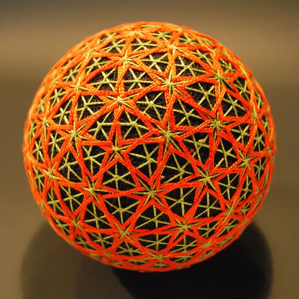 Ancient Art Takes A Modern Turn-Creative Embroidered Temari Spheres By A 92-Year-Old Grandmother