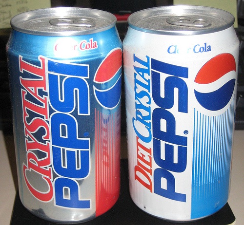 Crystal Pepsi-Foods And Beverages Which Only 90s Kids Will Remember