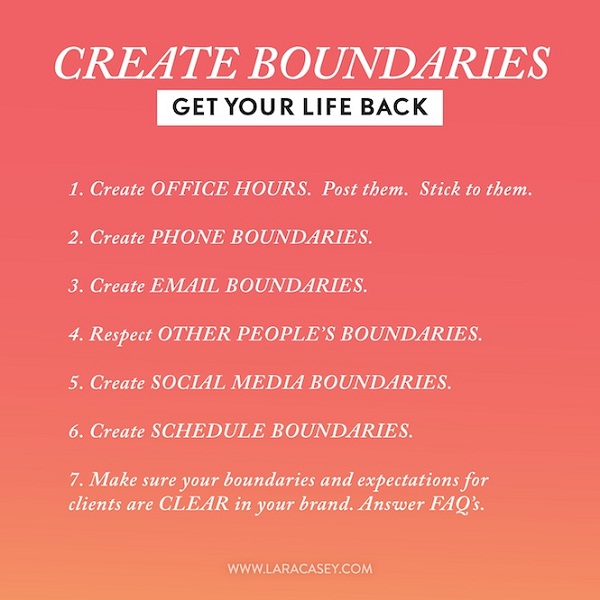 Work on your boundaries.-Tips To Build Self Esteem