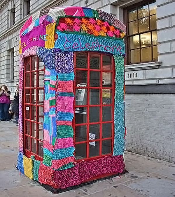 Knitted?-Weirdest Public Phone Booths