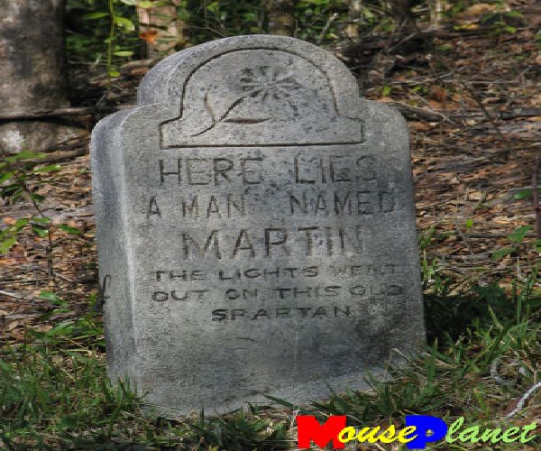 Lights out-Funny Tombstone Epitaphs