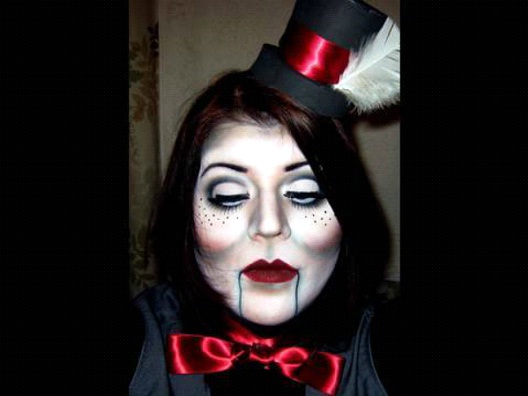 Mad Hatter-Amazing Wooden Doll Makeup