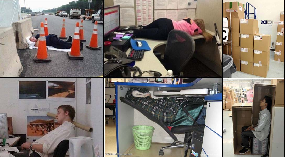 15 People Who Were Caught Taking a Quick Nap at Work