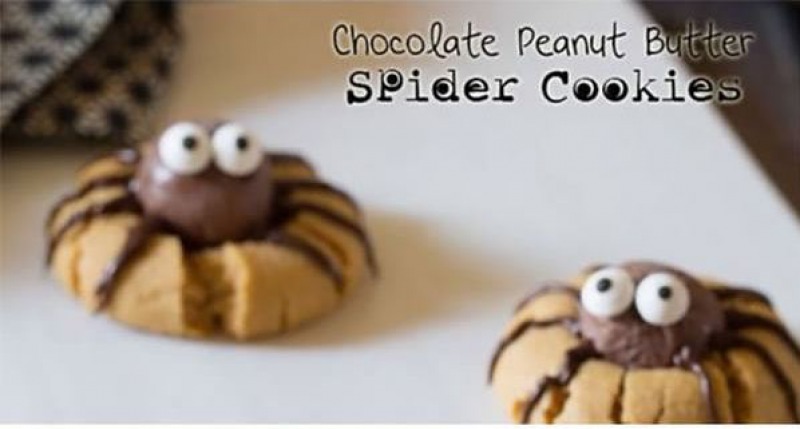 Chocolate Peanut Butter Spider Cookies-15 Funniest Halloween Recipe Fails