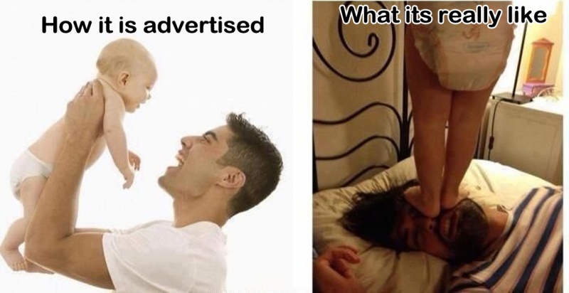 Parenting: As Advertised vs. Reality-15 Images That Show What Parenting Is Really Like
