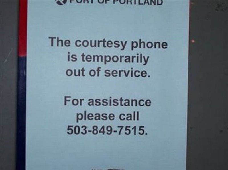 Find A Phone to Call About Out of Order Phone-12 Funniest Out Of Order Signs Ever