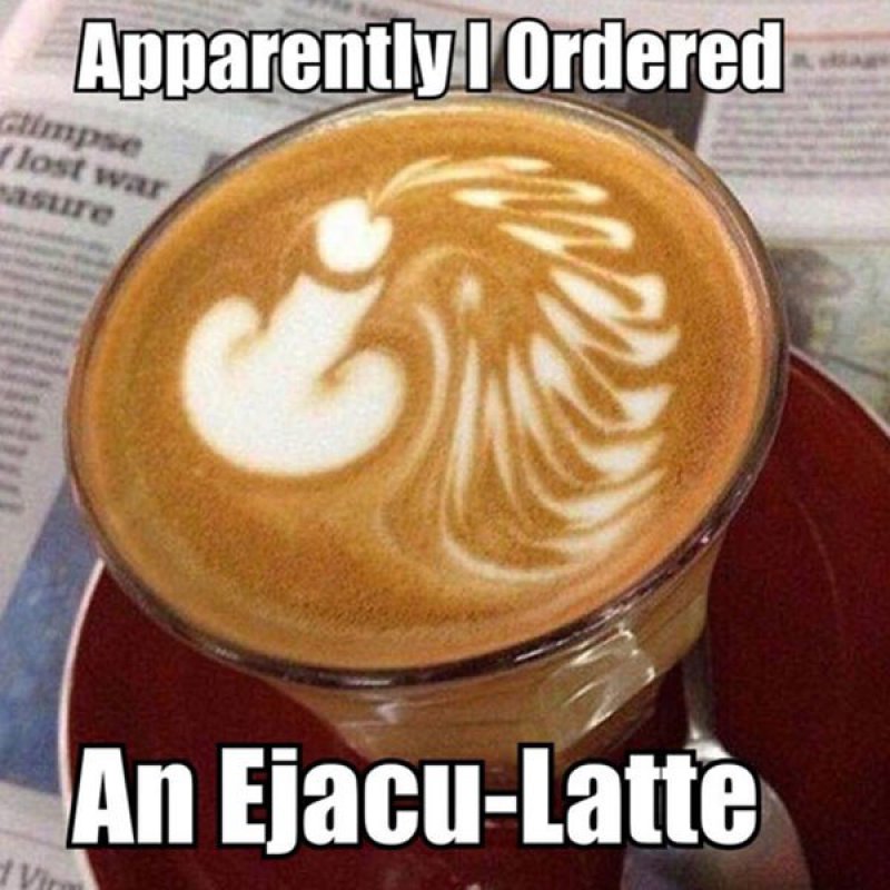 An Ejacu-Latte!