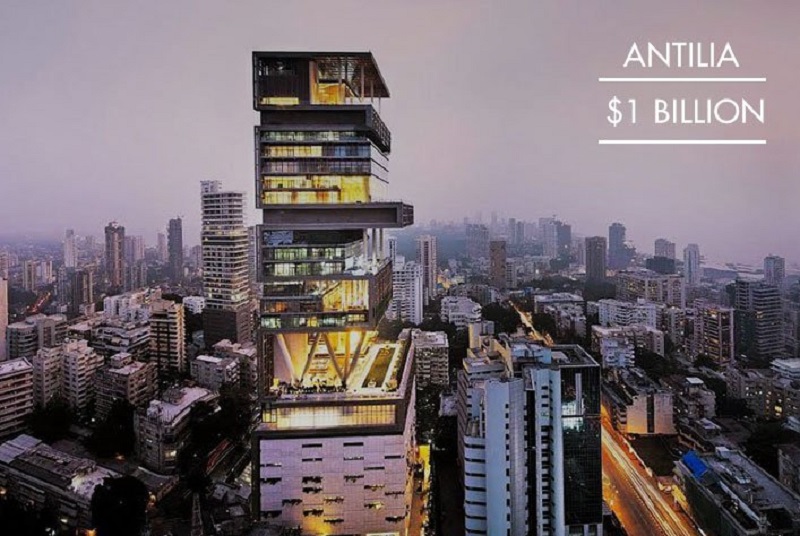 Antilia, Mumbai India-15 Most Expensive Homes In The World