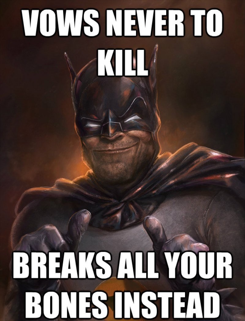 Batman Never Kills!-12 Funny Batman Memes That Will Make You Lol