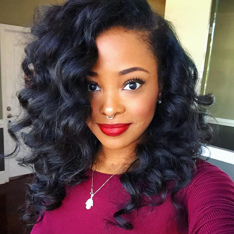Big And Loose Wavy Curls-12 Crochet Braid Hairstyles You Should Try Now