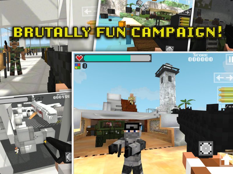 Block Gun 3D: Ghost Ops-12 Best Pixel Games For Android And IOS